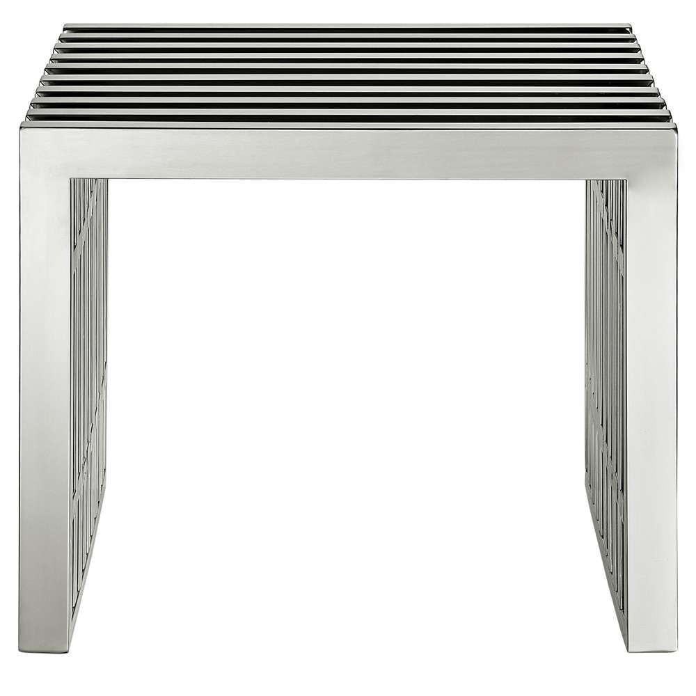Modway - Gridiron Small Stainless Steel Bench - EEI-569-SLV veiw 3