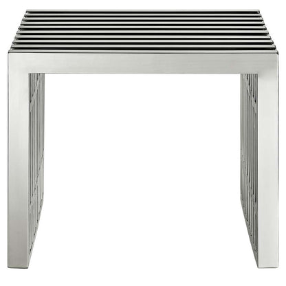 Modway - Gridiron Small Stainless Steel Bench - EEI-569-SLV veiw 3