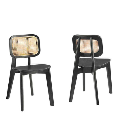 Modway - Habitat Wood Dining Side Chair (Set of 2) - EEI-6077-BLK veiw 1