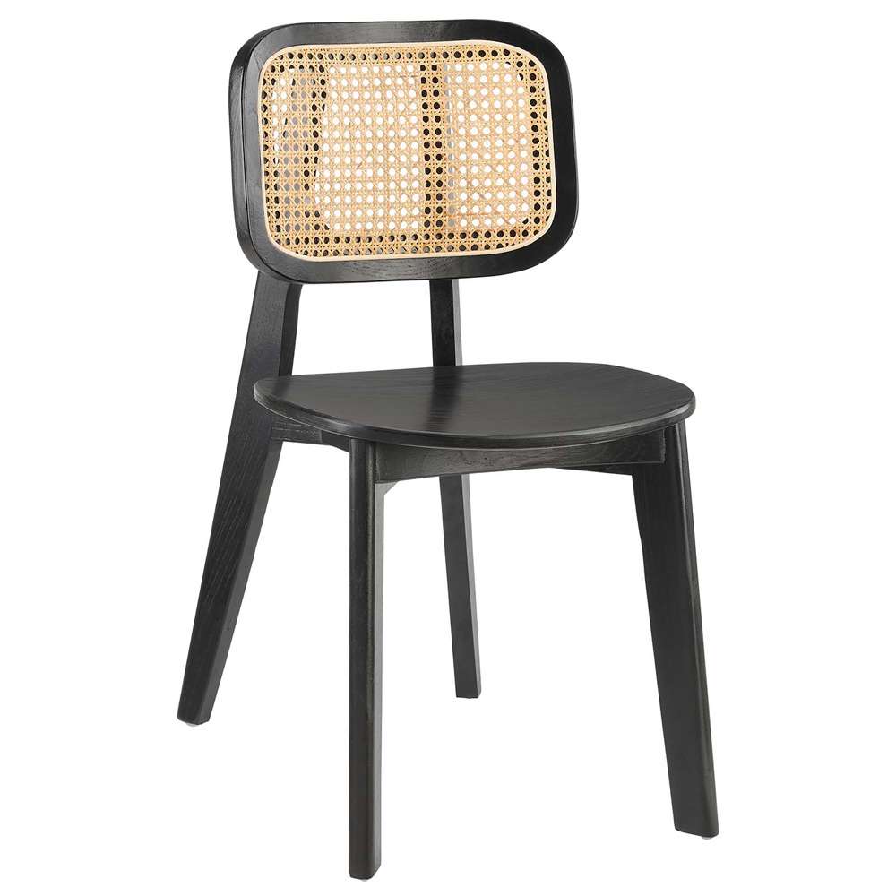 Modway - Habitat Wood Dining Side Chair (Set of 2) - EEI-6077-BLK veiw 3