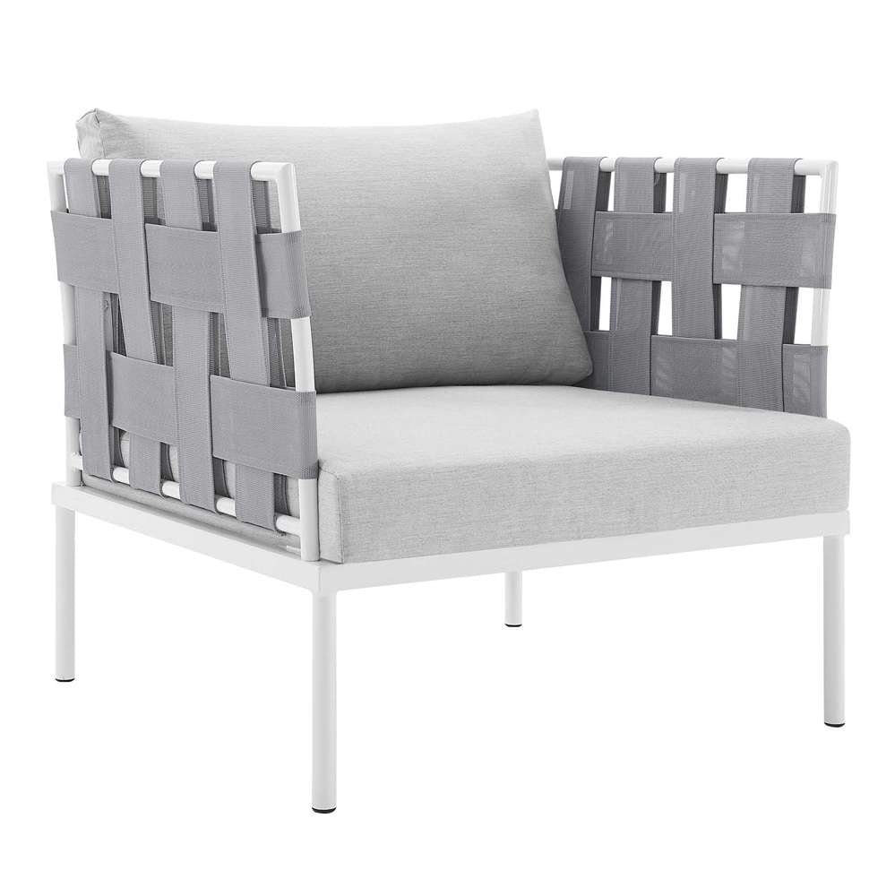 Modway - Harmony Sunbrella Outdoor Patio Aluminum Armchair - EEI-4956-GRY-GRY veiw 2
