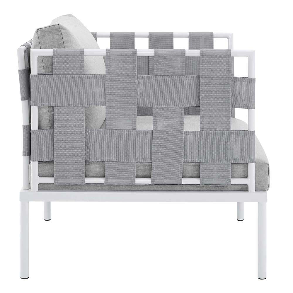 Modway - Harmony Sunbrella Outdoor Patio Aluminum Armchair - EEI-4956-GRY-GRY veiw 3