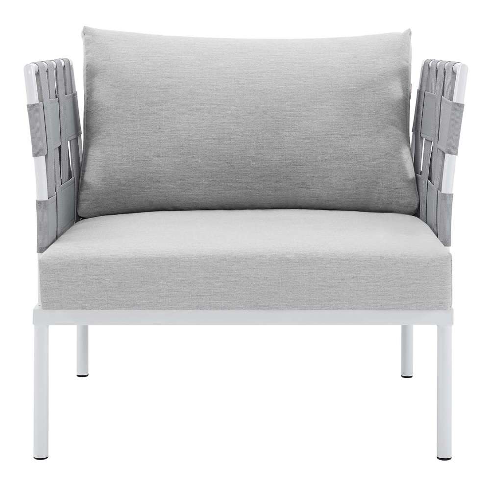 Modway - Harmony Sunbrella Outdoor Patio Aluminum Armchair - EEI-4956-GRY-GRY veiw 5