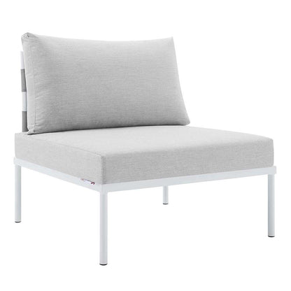 Modway - Harmony Sunbrella Outdoor Patio Aluminum Armless Chair - EEI-4960-GRY-GRY veiw 1