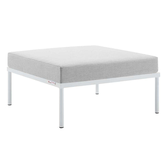 Modway - Harmony Sunbrella Outdoor Patio Aluminum Ottoman - EEI-4969-GRY veiw 1