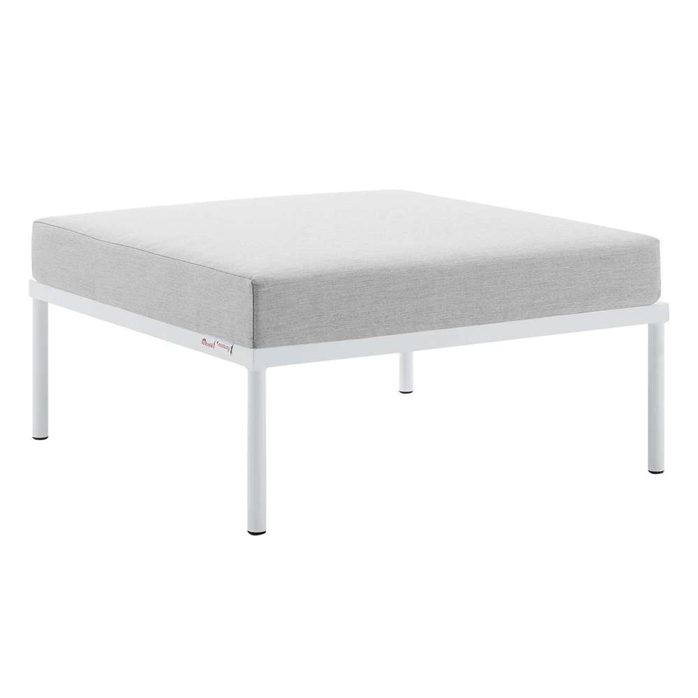 Modway - Harmony Sunbrella Outdoor Patio Aluminum Ottoman - EEI-4969-GRY veiw 2