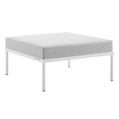 Modway - Harmony Sunbrella Outdoor Patio Aluminum Ottoman - EEI-4969-GRY veiw 2