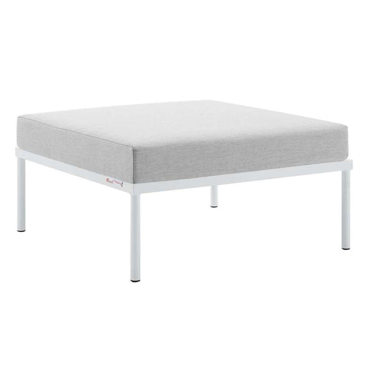 Modway - Harmony Sunbrella Outdoor Patio Aluminum Ottoman - EEI-4969-GRY veiw 2