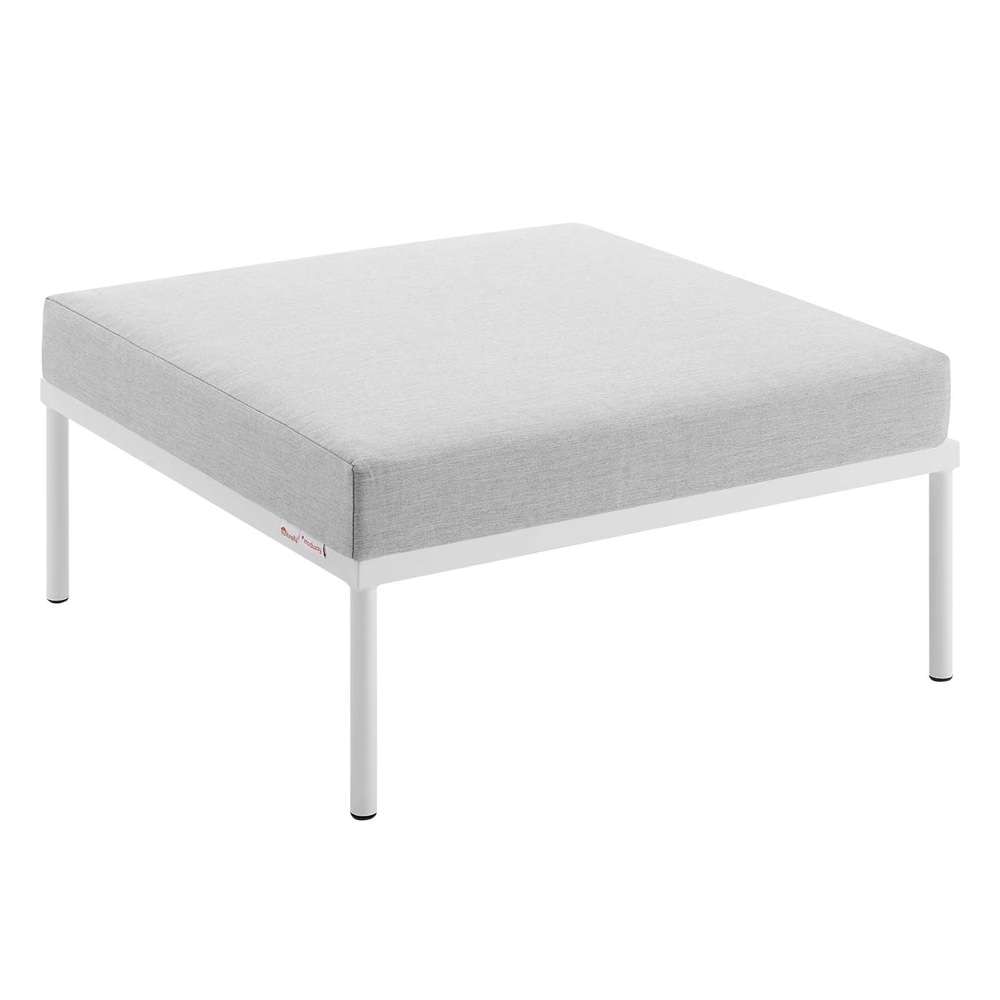 Modway - Harmony Sunbrella Outdoor Patio Aluminum Ottoman - EEI-4969-GRY veiw 3