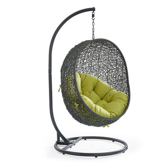 Modway - Hide Outdoor Patio Swing Chair With Stand - EEI-2273-GRY-PER view 1