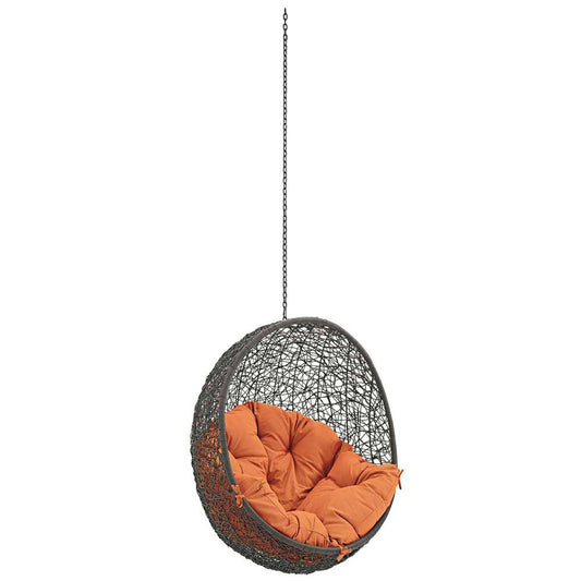 Modway - Hide Outdoor Patio Swing Chair Without Stand - EEI-2654-GRY-ORA view 1