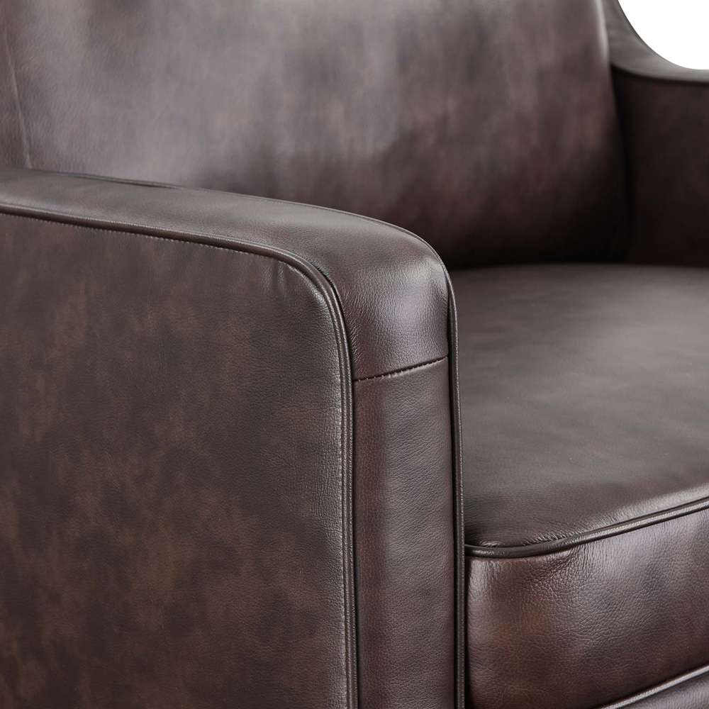 Modway - Impart Genuine Leather Armchair - EEI-5555-BRN veiw 3