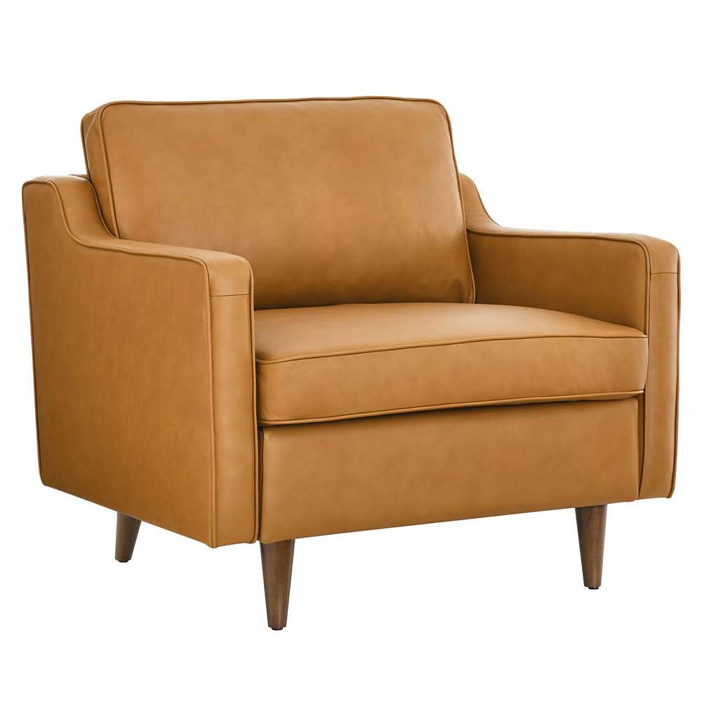 Modway - Impart Genuine Leather Armchair - EEI-5555-TAN veiw 1