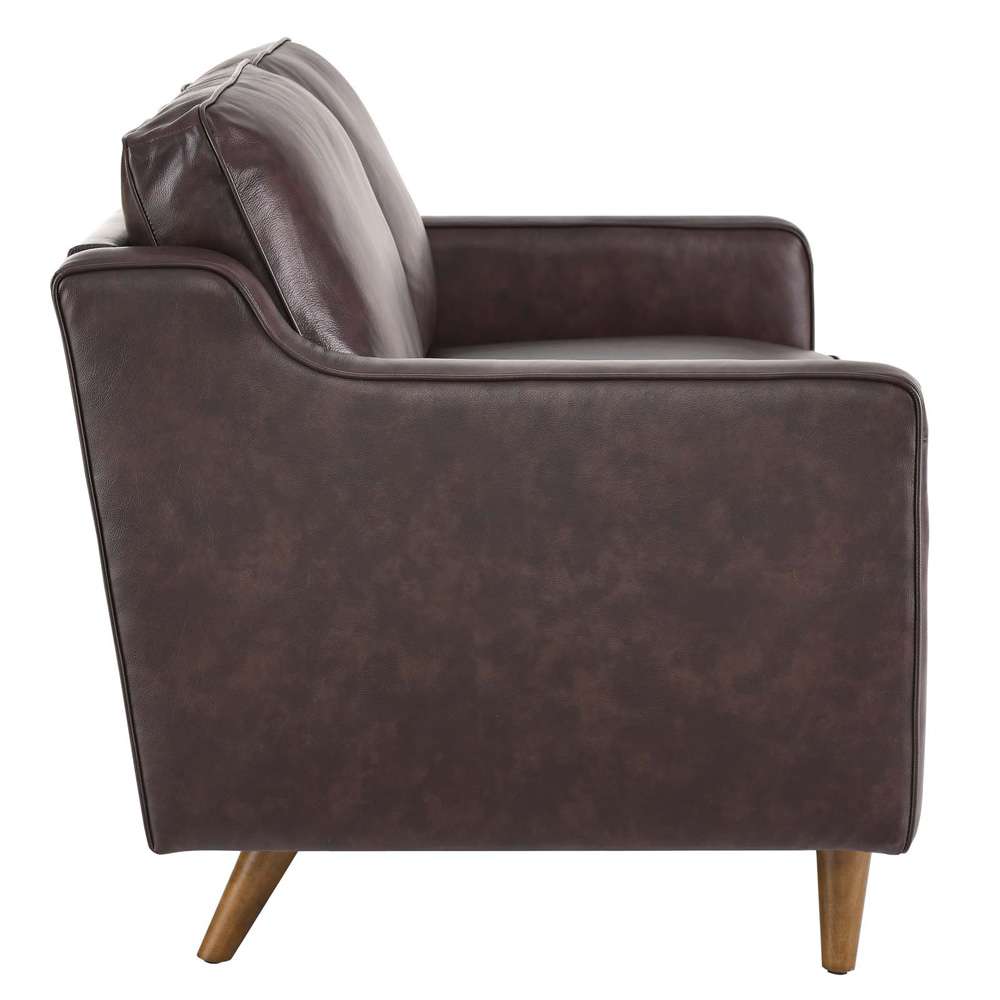 Modway - Impart Genuine Leather Loveseat - EEI-5554-BRN veiw 4
