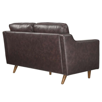 Modway - Impart Genuine Leather Loveseat - EEI-5554-BRN veiw 5