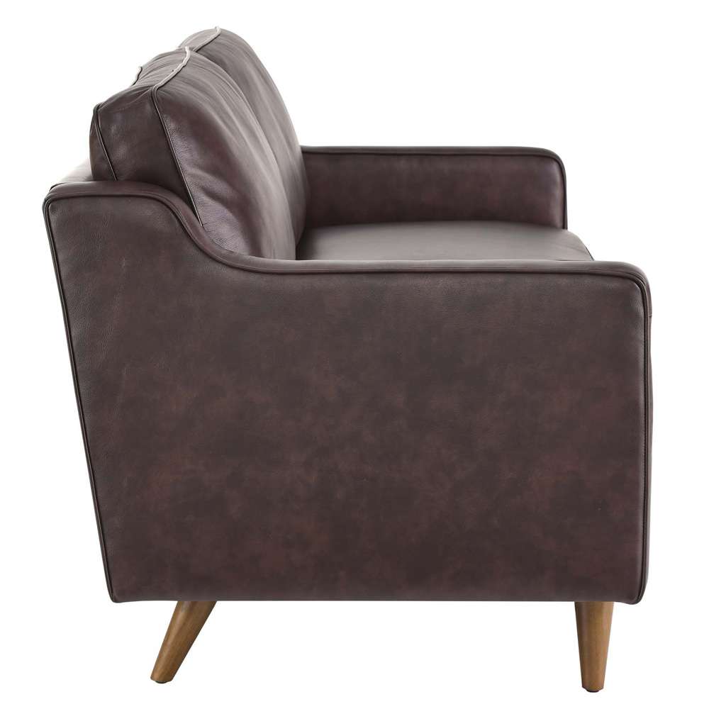 Modway - Impart Genuine Leather Sofa - EEI-5553-BRN veiw 4