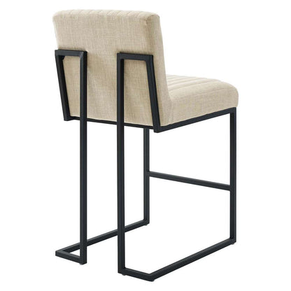 Modway - Indulge Channel Tufted Fabric Counter Stool - EEI-4653-BEI veiw 4