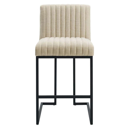 Modway - Indulge Channel Tufted Fabric Counter Stool - EEI-4653-BEI veiw 6