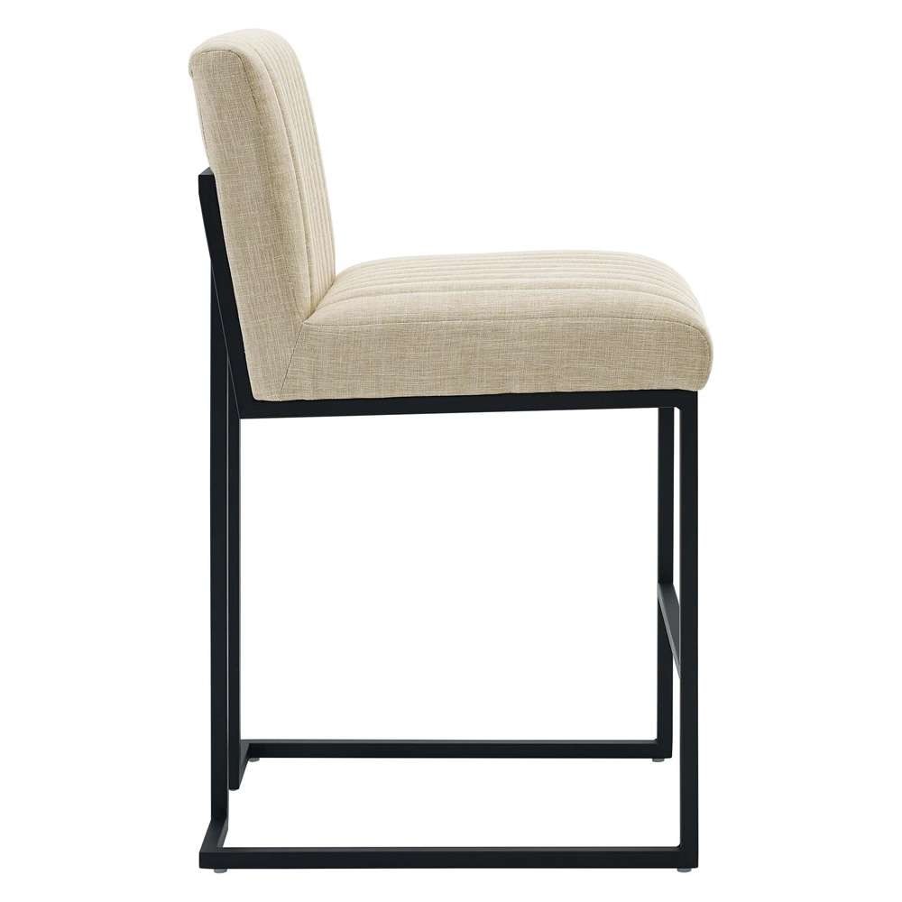 Modway - Indulge Channel Tufted Fabric Counter Stools - (Set of 2) - EEI-5741-BEI veiw 4