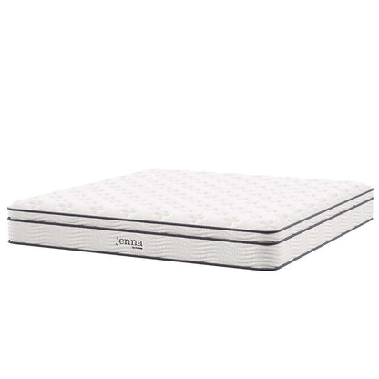 Modway - Jenna 10in Innerspring and Foam California King Mattress - MOD-6080-WHI veiw 1