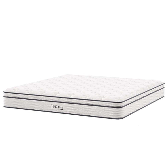 Modway - Jenna 10in Innerspring and Foam California King Mattress - MOD-6080-WHI veiw 1