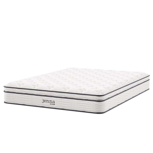 Modway - Jenna 10in Innerspring and Foam Queen Mattress - MOD-5770-WHI veiw 1