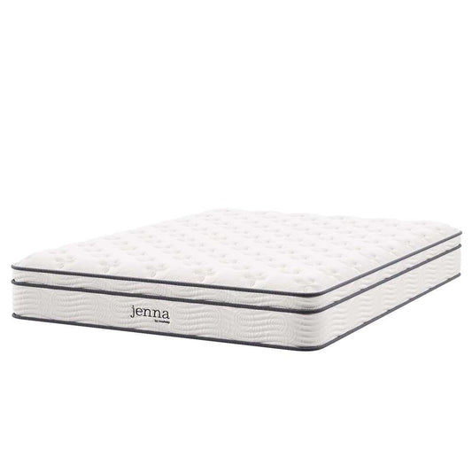Modway - Jenna 10in Innerspring and Foam Queen Mattress - MOD-5770-WHI veiw 2