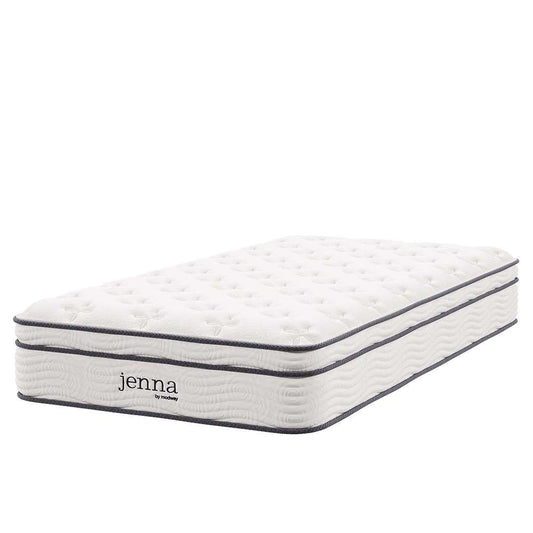 Modway - Jenna 10in Innerspring and Foam Twin Mattress - MOD-5768-WHI veiw 1