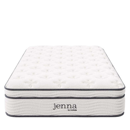 Modway - Jenna 10in Innerspring and Foam Twin XL Mattress in White - MOD-6363-WHI veiw 3