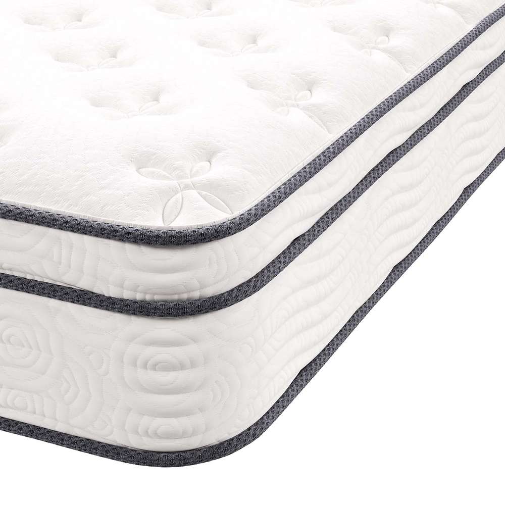Modway - Jenna 10in Innerspring and Foam Twin XL Mattress in White - MOD-6363-WHI veiw 4