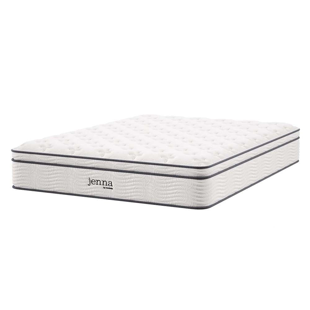 Modway - Jenna 12in Innerspring and Foam King Mattress - MOD-7090-WHI veiw 2