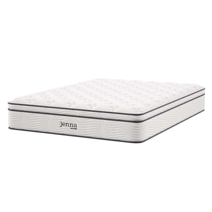 Modway - Jenna 12in Innerspring and Foam King Mattress - MOD-7090-WHI veiw 2