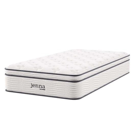 Modway - Jenna 12in Innerspring and Foam Twin Mattress - MOD-7087-WHI veiw 1