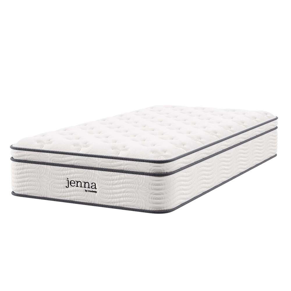 Modway - Jenna 12in Innerspring and Foam Twin Mattress - MOD-7087-WHI veiw 2