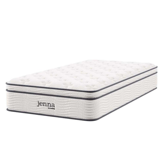 Modway - Jenna 12in Innerspring and Foam Twin Mattress - MOD-7087-WHI veiw 2
