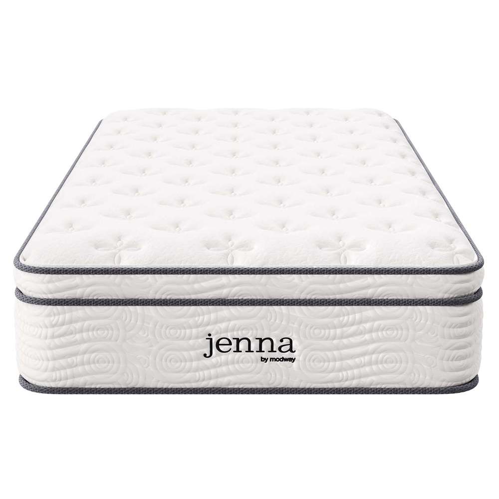 Modway - Jenna 12in Innerspring and Foam Twin Mattress - MOD-7087-WHI veiw 3