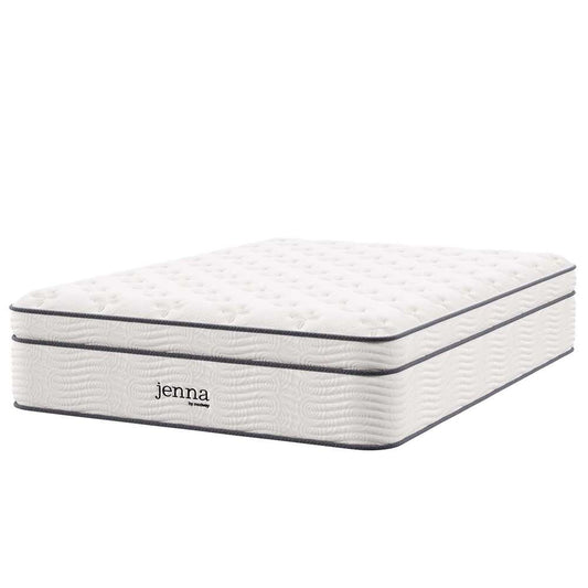 Modway - Jenna 14in Innerspring and Foam Full Mattress - MOD-6083-WHI veiw 2