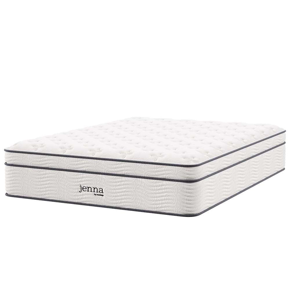 Modway - Jenna 14in Innerspring and Foam Queen Mattress - MOD-6084-WHI veiw 1