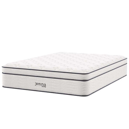 Modway - Jenna 14in Innerspring and Foam Queen Mattress - MOD-6084-WHI veiw 1