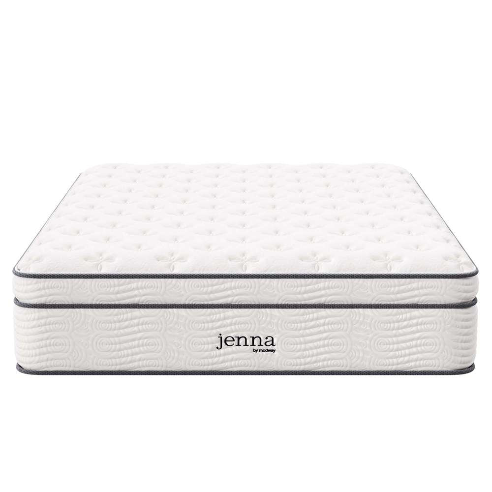Modway - Jenna 14in Innerspring and Foam Queen Mattress - MOD-6084-WHI veiw 3