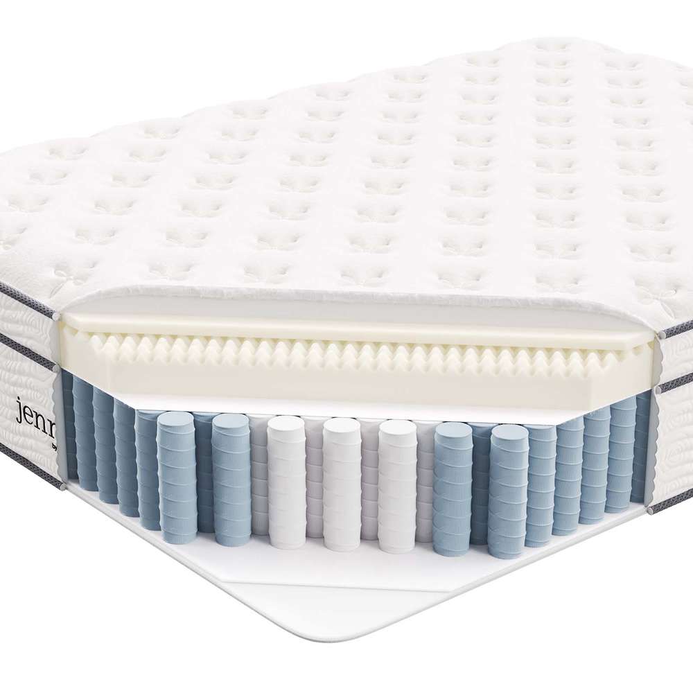 Modway - Jenna 14in Innerspring and Foam Queen Mattress - MOD-6084-WHI veiw 6