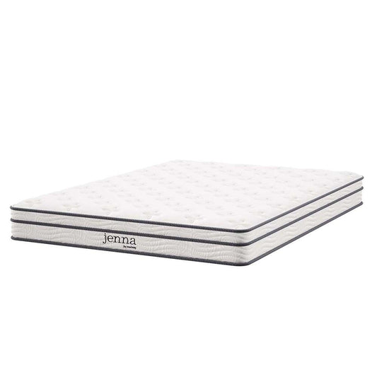 Modway - Jenna 6in Innerspring and Foam Full Mattress - MOD-7094-WHI veiw 1
