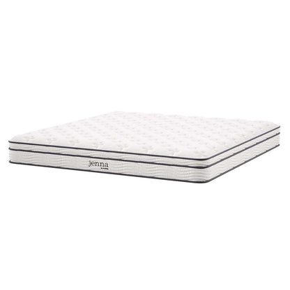 Modway - Jenna 6in Innerspring and Foam King Mattress - MOD-7096-WHI veiw 1