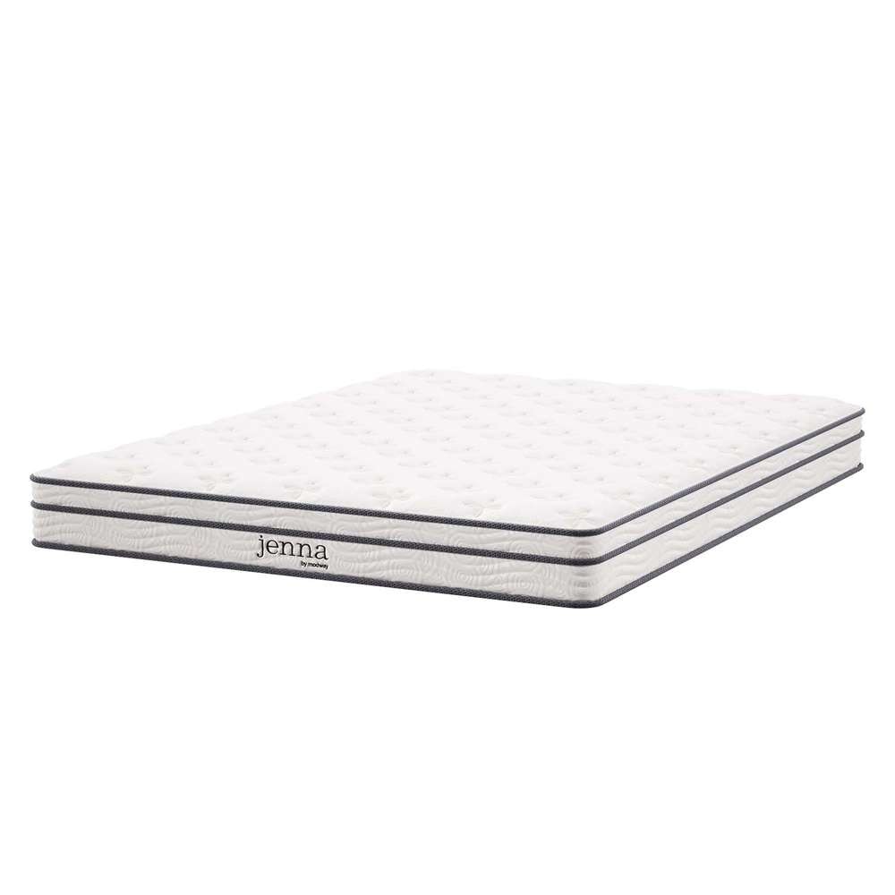 Modway - Jenna 6in Innerspring and Foam Queen Mattress - MOD-7095-WHI veiw 2