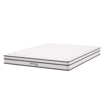 Modway - Jenna 6in Innerspring and Foam Queen Mattress - MOD-7095-WHI veiw 2