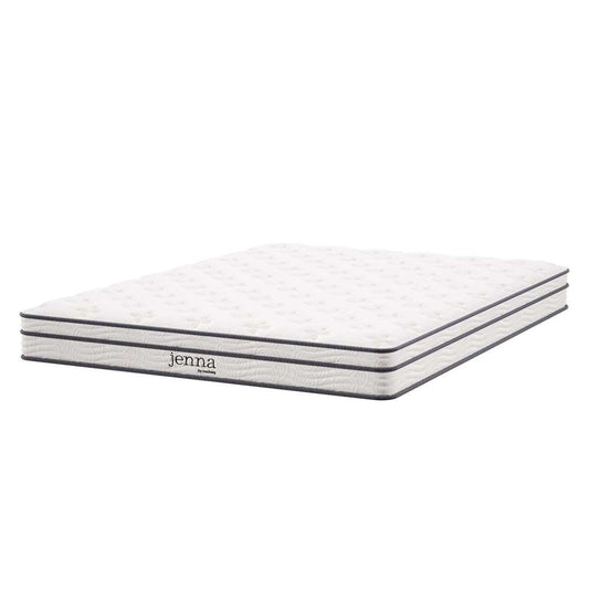 Modway - Jenna 6in Innerspring and Foam Queen Mattress - MOD-7095-WHI veiw 2