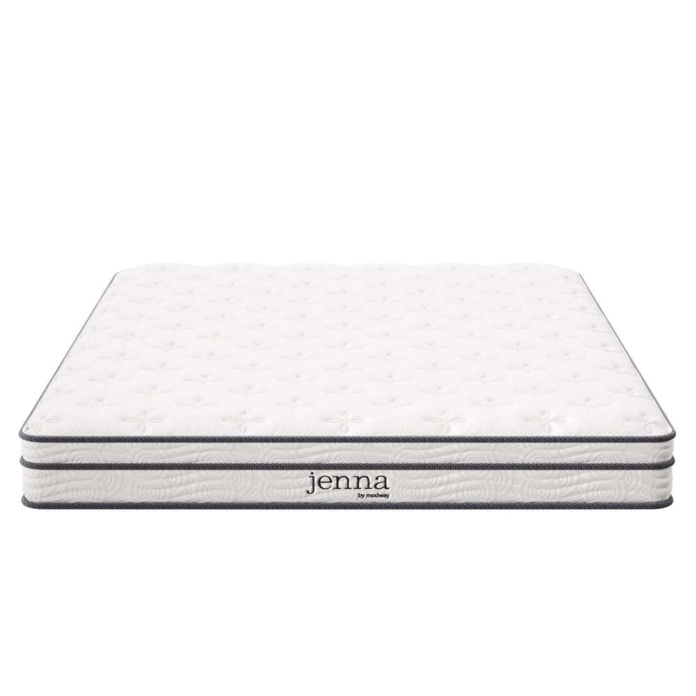 Modway - Jenna 6in Innerspring and Foam Queen Mattress - MOD-7095-WHI veiw 3