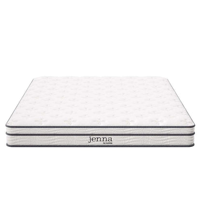 Modway - Jenna 6in Innerspring and Foam Queen Mattress - MOD-7095-WHI veiw 3