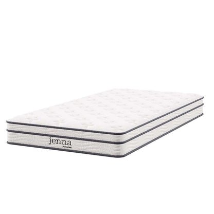 Modway - Jenna 6in Innerspring and Foam Twin Mattress - MOD-7093-WHI veiw 1