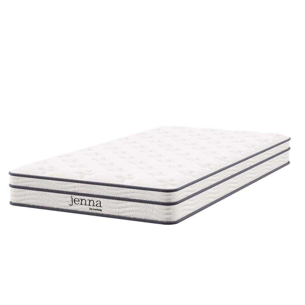 Modway - Jenna 6in Innerspring and Foam Twin Mattress - MOD-7093-WHI veiw 2